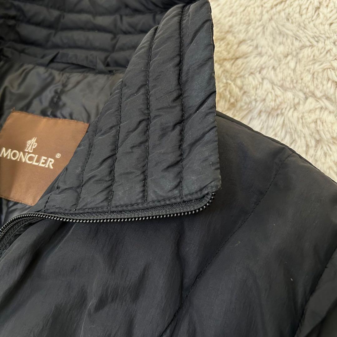 【訳あり】モンクレール モンタナ ロング ダウン 国内正規品 ブラック 茶タグ