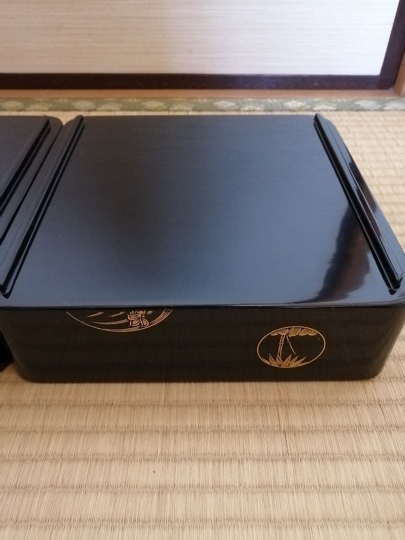 【輪島塗】最終値下げ　沈金　二段　重箱