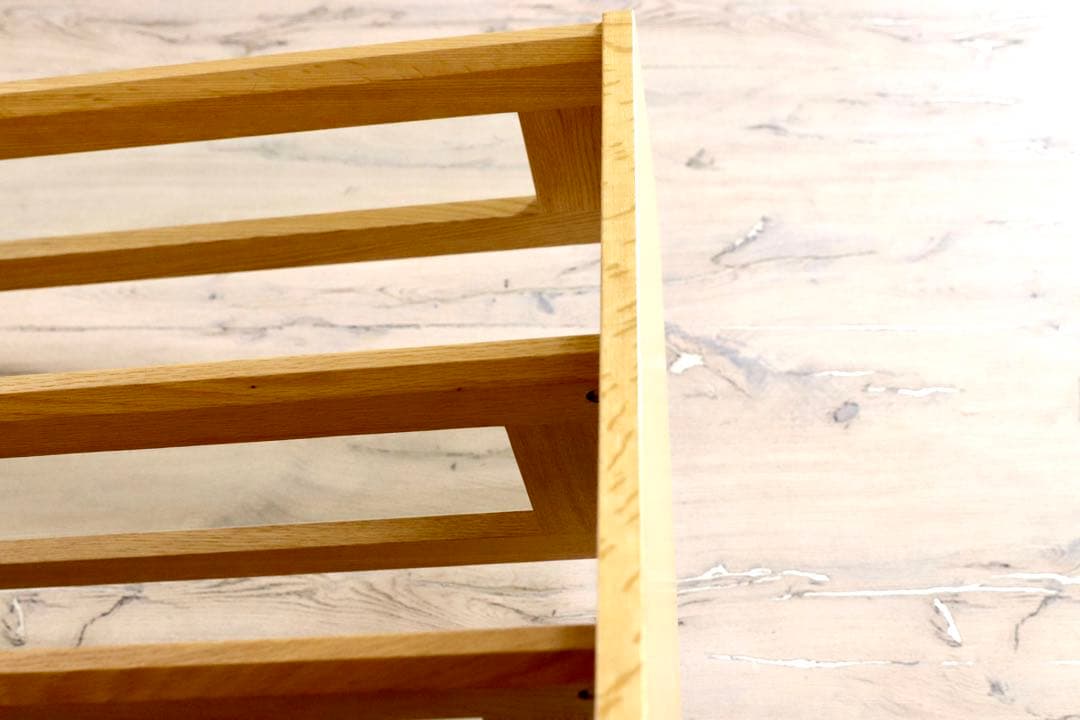 GMFS242B○オーク材 北欧スタイル 陳列棚 店舗什器 ラック 飾り棚 シン