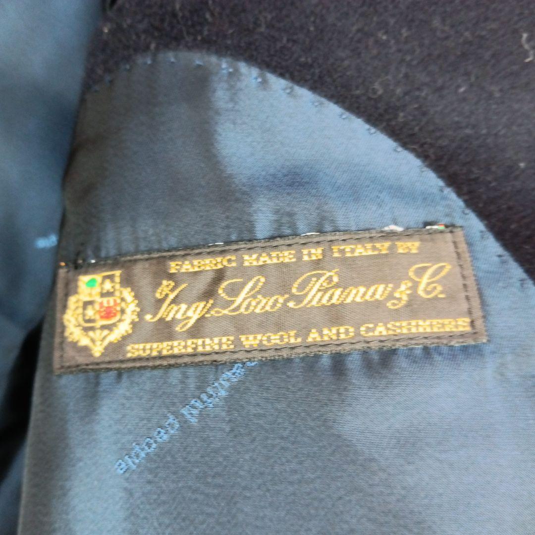 ビューティフルピープル チェスターコート ロロピアーナ カシミヤ混 ネイビー L