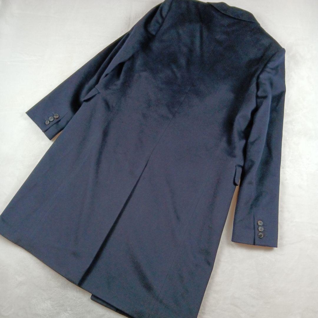 ビューティフルピープル チェスターコート ロロピアーナ カシミヤ混 ネイビー L