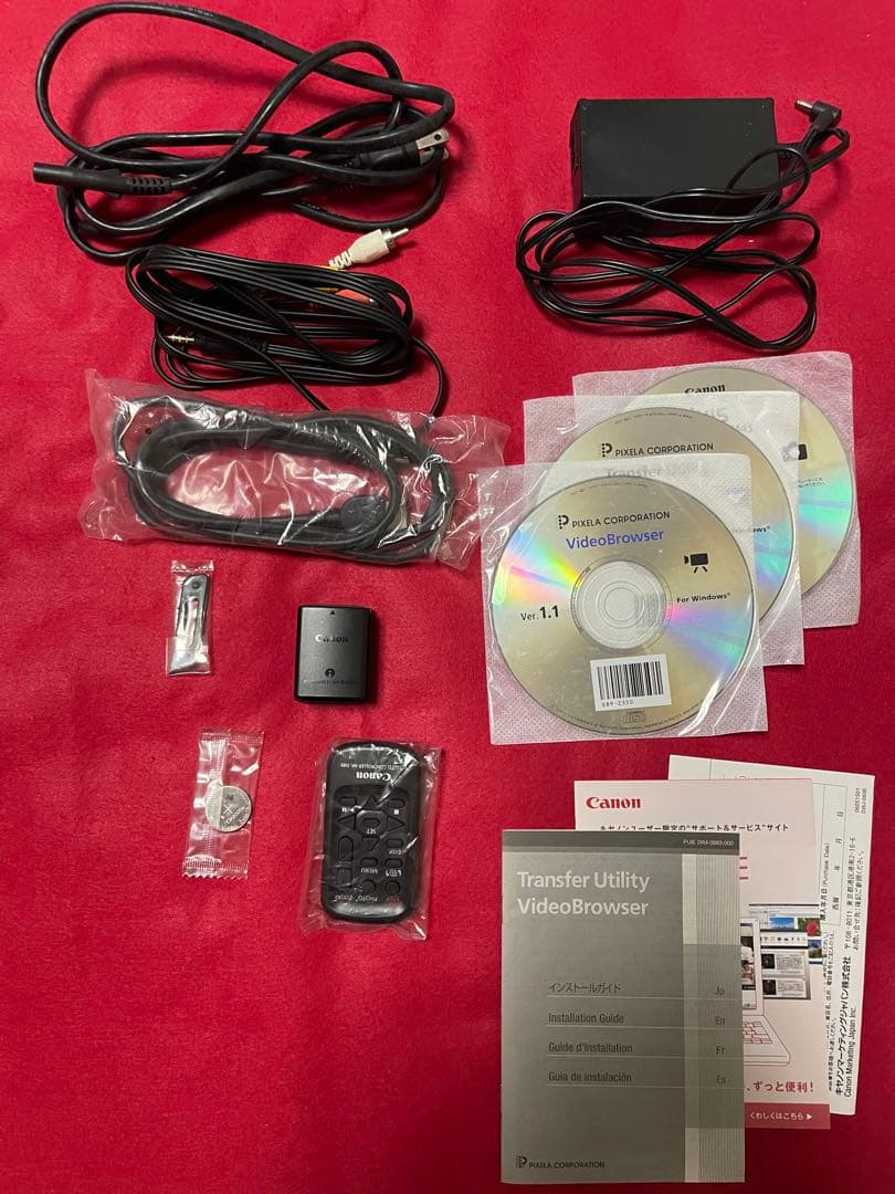 Canon iVIS HF M41 本体と付属品