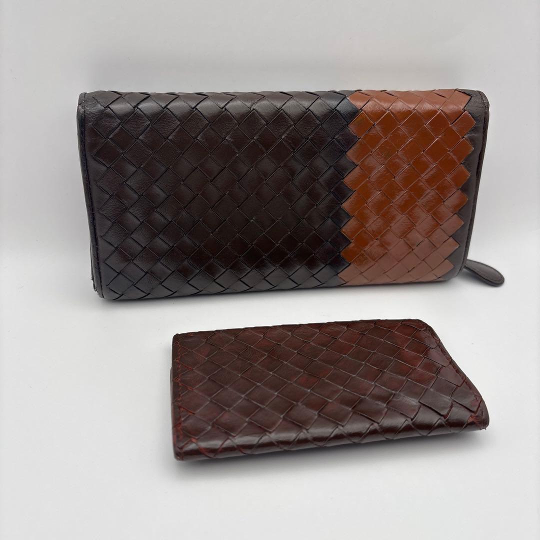 ◆正規品◆ボッティガヴェネタイントレチャート 長財布とオマケキーケース付き