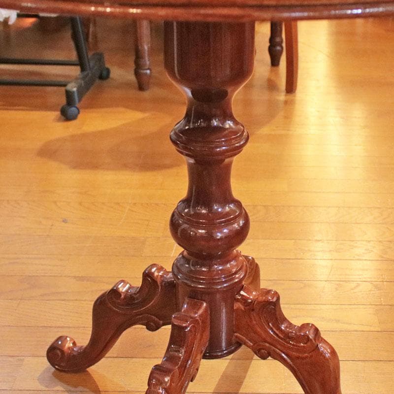 ラウンドダイニングテーブル φ70cm クラシック レトロ 猫脚 223-307