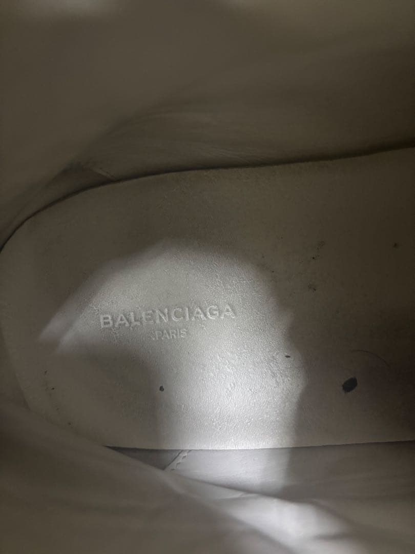 バレンシアガ正規品ホワイトレザー ハイカットスニーカー