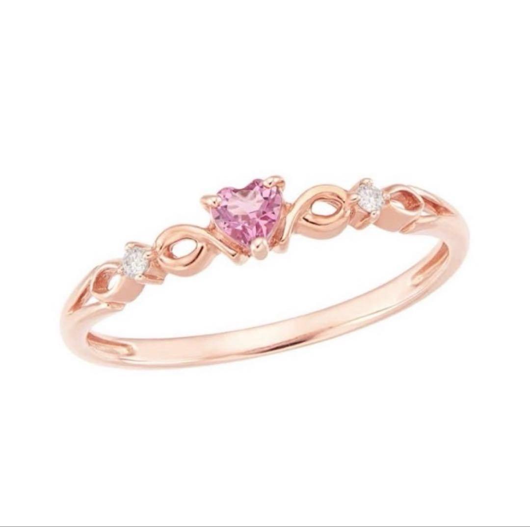 TSUTSUMI K10ピンクゴールド ピンクトルマリンリング