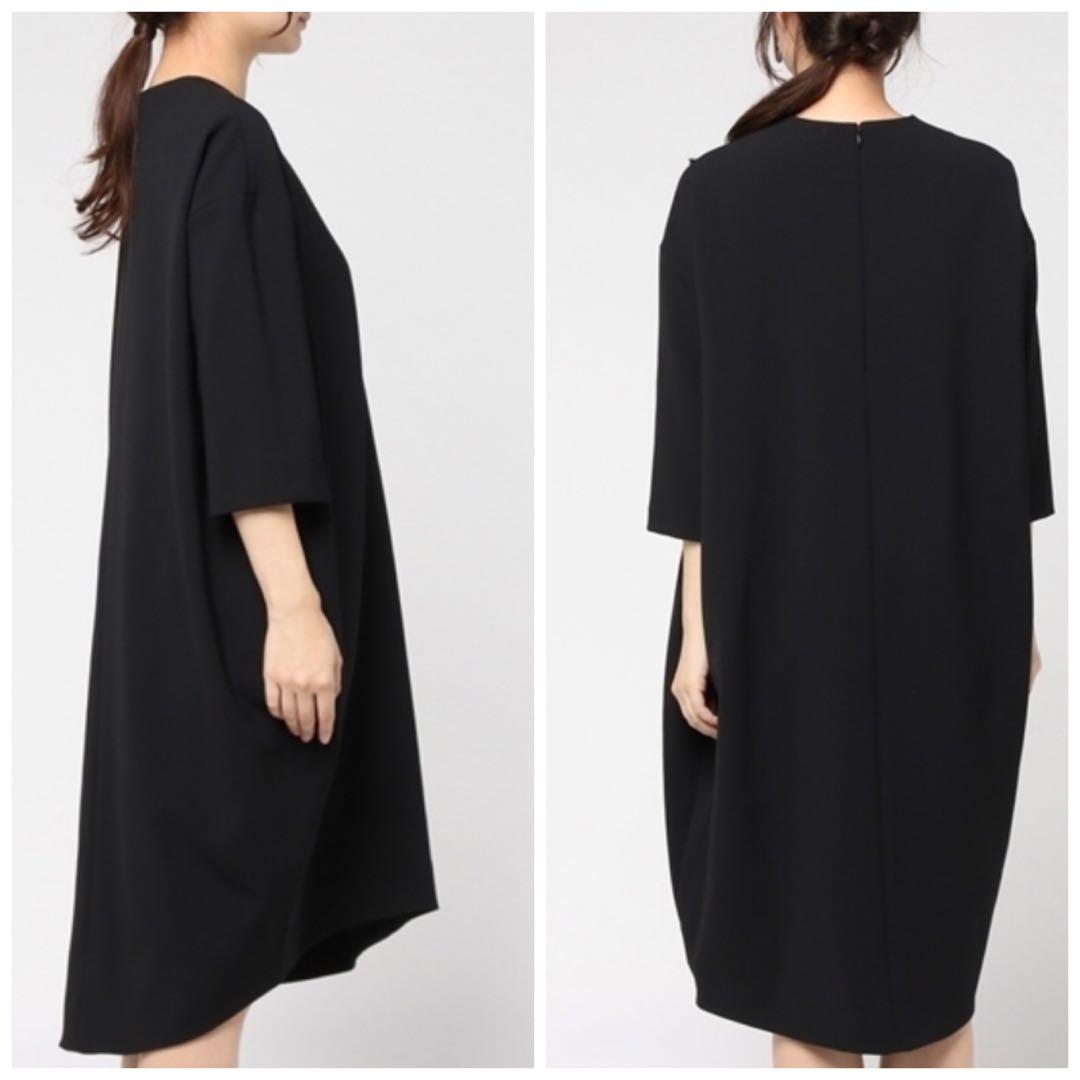 美品 3.9万 ENFOLD ダブルクロス アシンメコクーン ワンピース 36