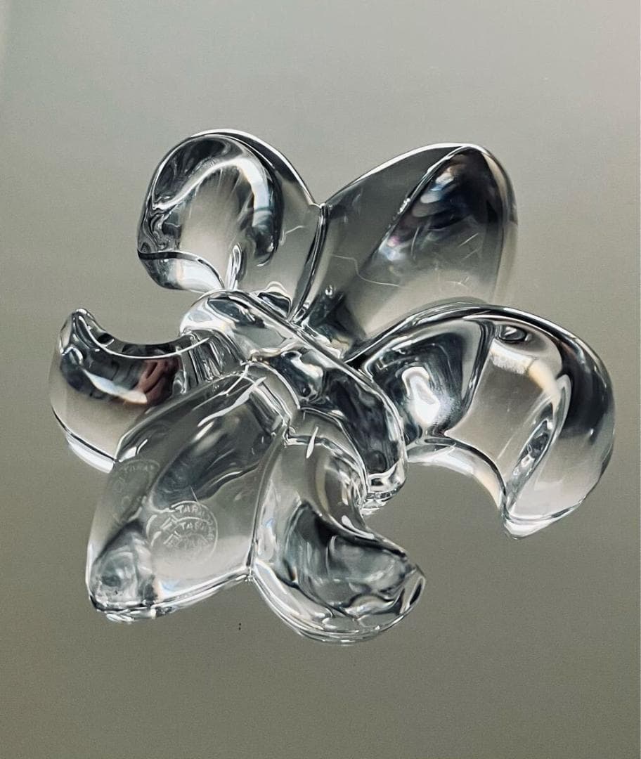 Baccarat バカラ 稀少 ユリ オブジェ ペーパーウェイト 百合 置物