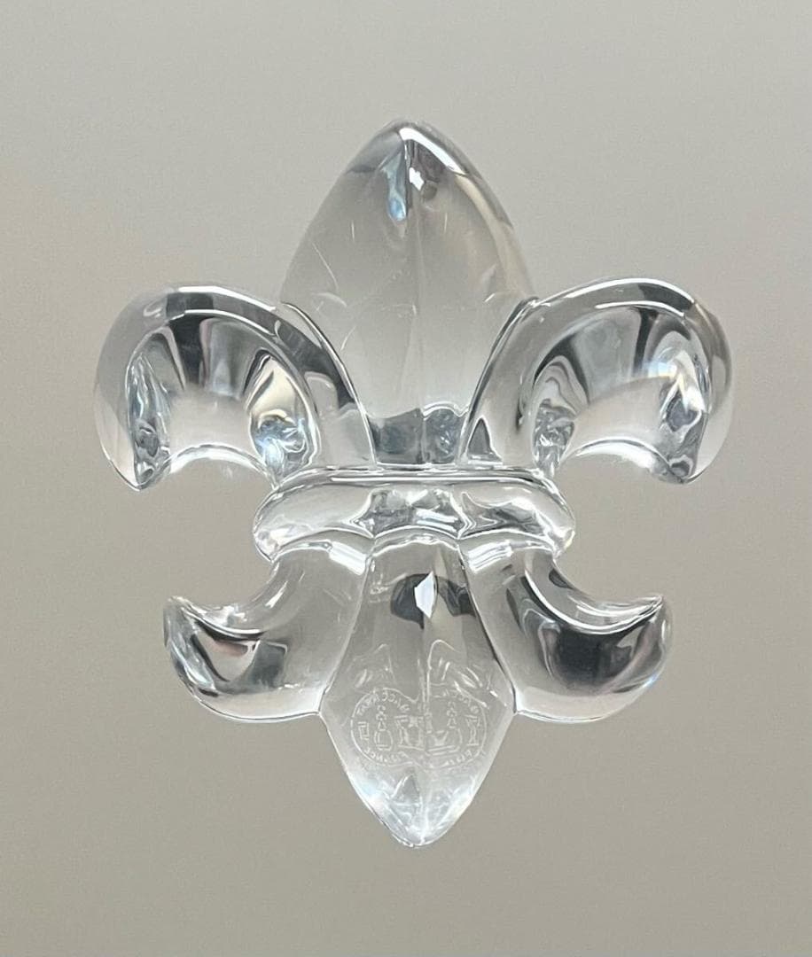 Baccarat バカラ 稀少 ユリ オブジェ ペーパーウェイト 百合 置物