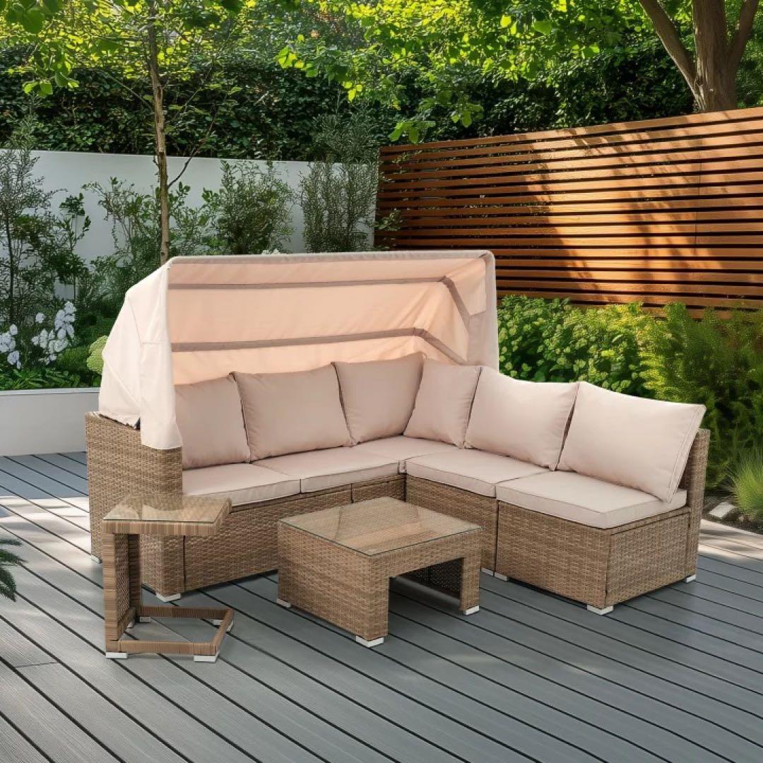 ガーデンソファセット　アウトドアテーブル