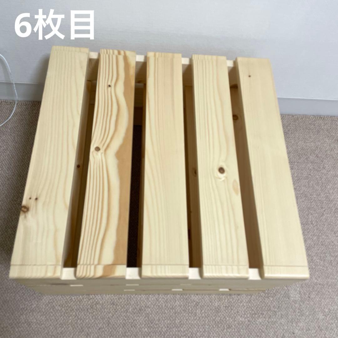 簡単に組み替えができるパレットベッド（すのこベッド） シングル分8枚