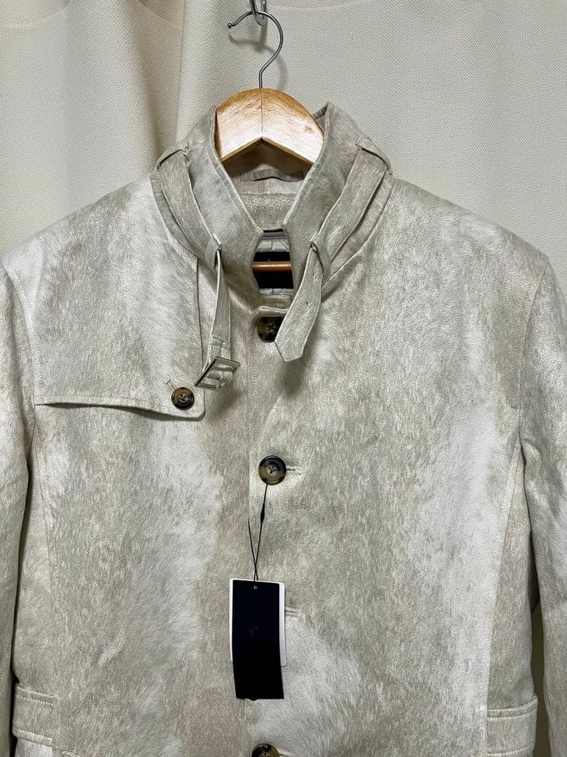 新品未使用 タグ付き トルネードマート T/Cスエードベルテッドスタンドコート