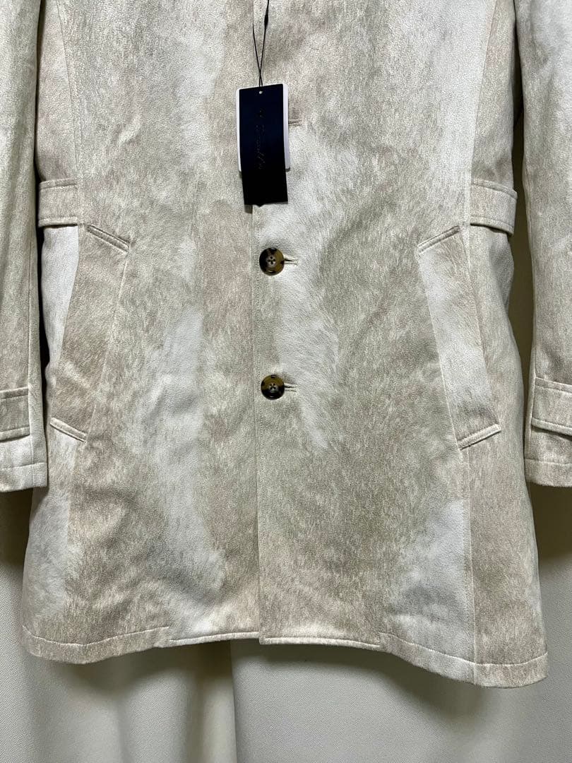 新品未使用 タグ付き トルネードマート T/Cスエードベルテッドスタンドコート