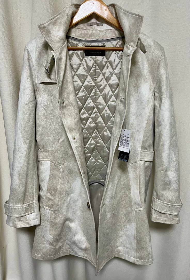 新品未使用 タグ付き トルネードマート T/Cスエードベルテッドスタンドコート