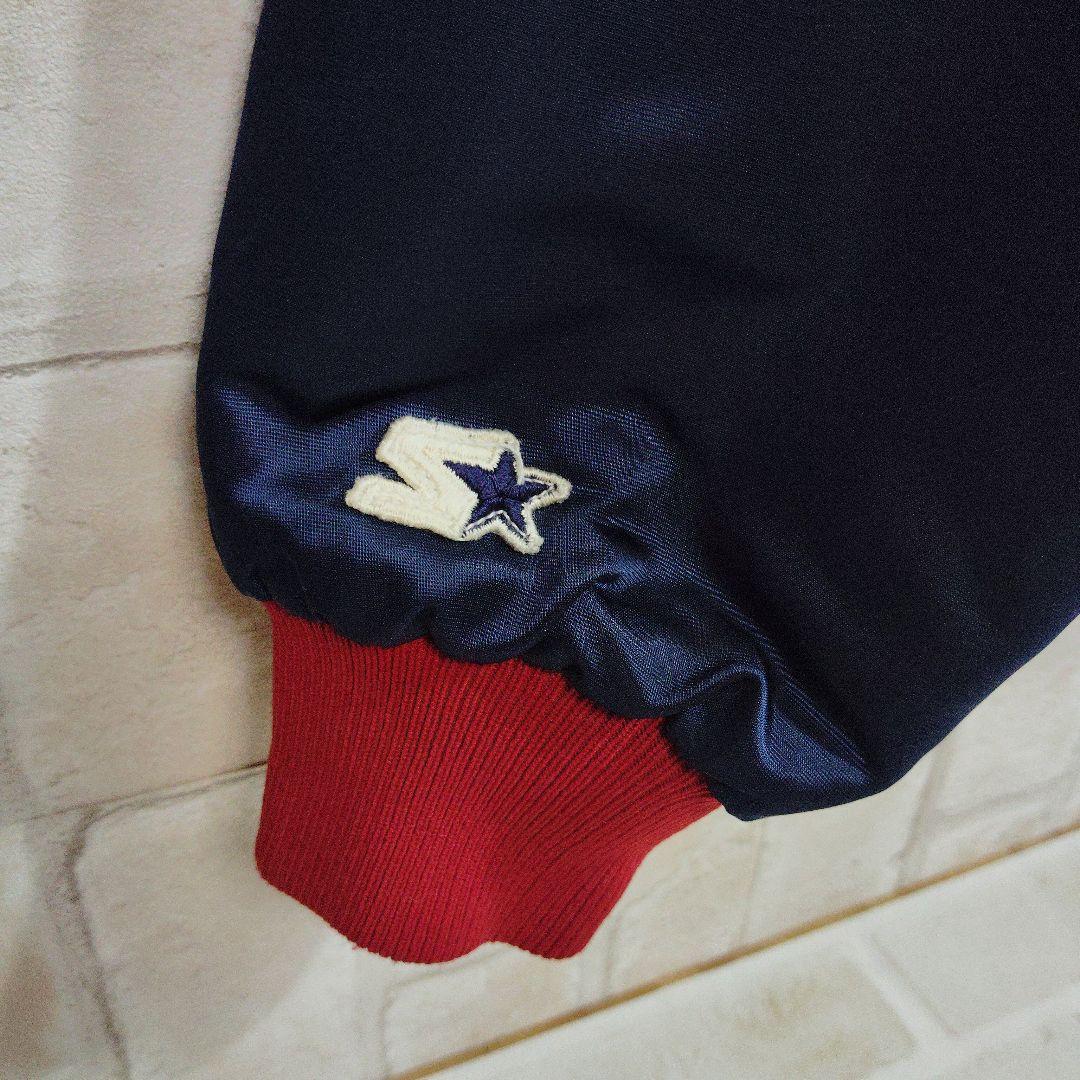 スターター　90s　USA製　スカジャン　スタジャン　エンゼルス　ネイビー　刺繍