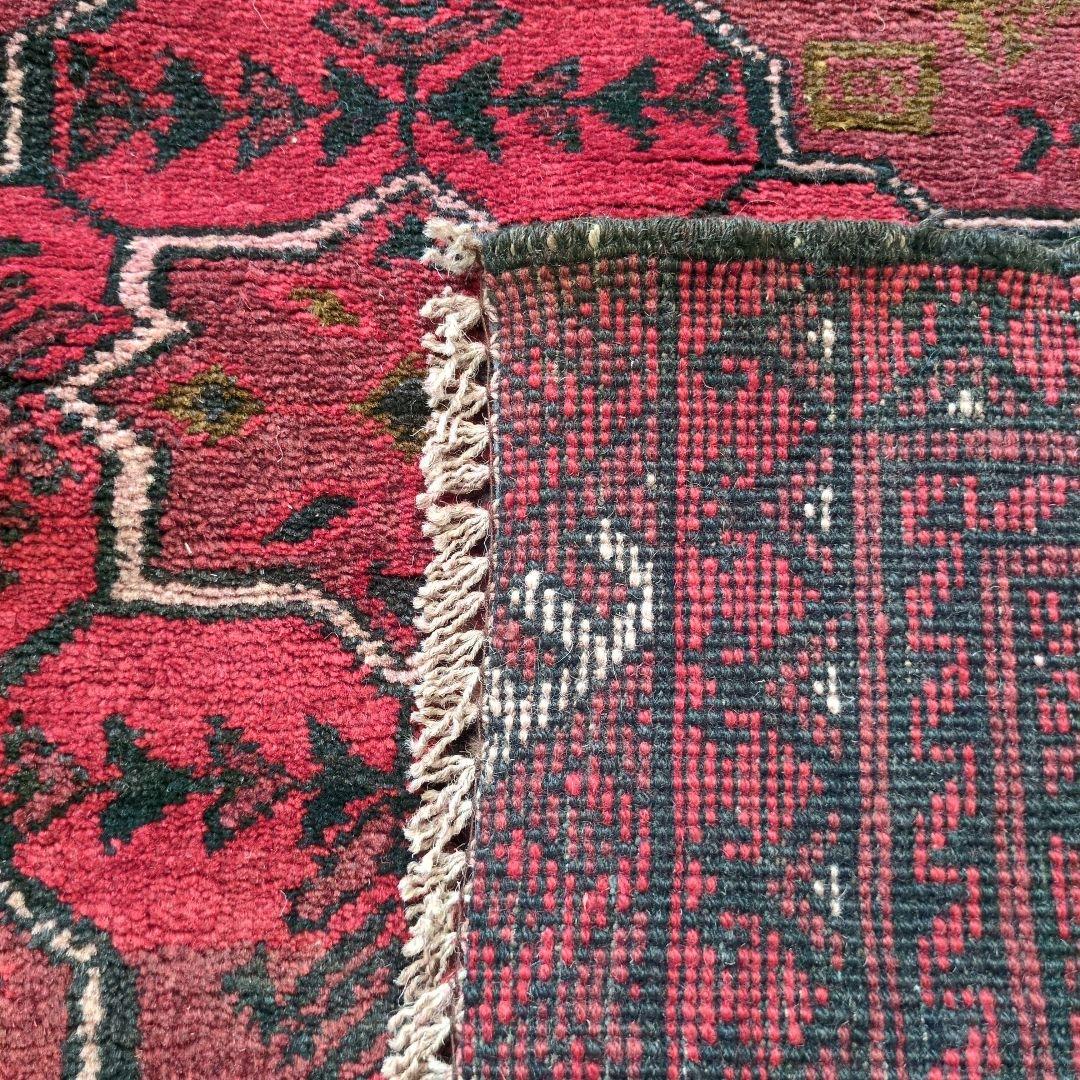 ヴィンテージラグ　トルクメン　トライバルラグ アフガニスタンラグ　手織り絨毯