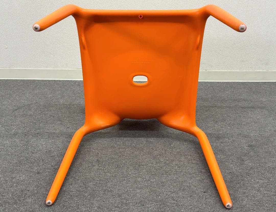■モローゾ■スーパーナチュラルチェア　ダイニング　オレンジ　屋外　スタッキング