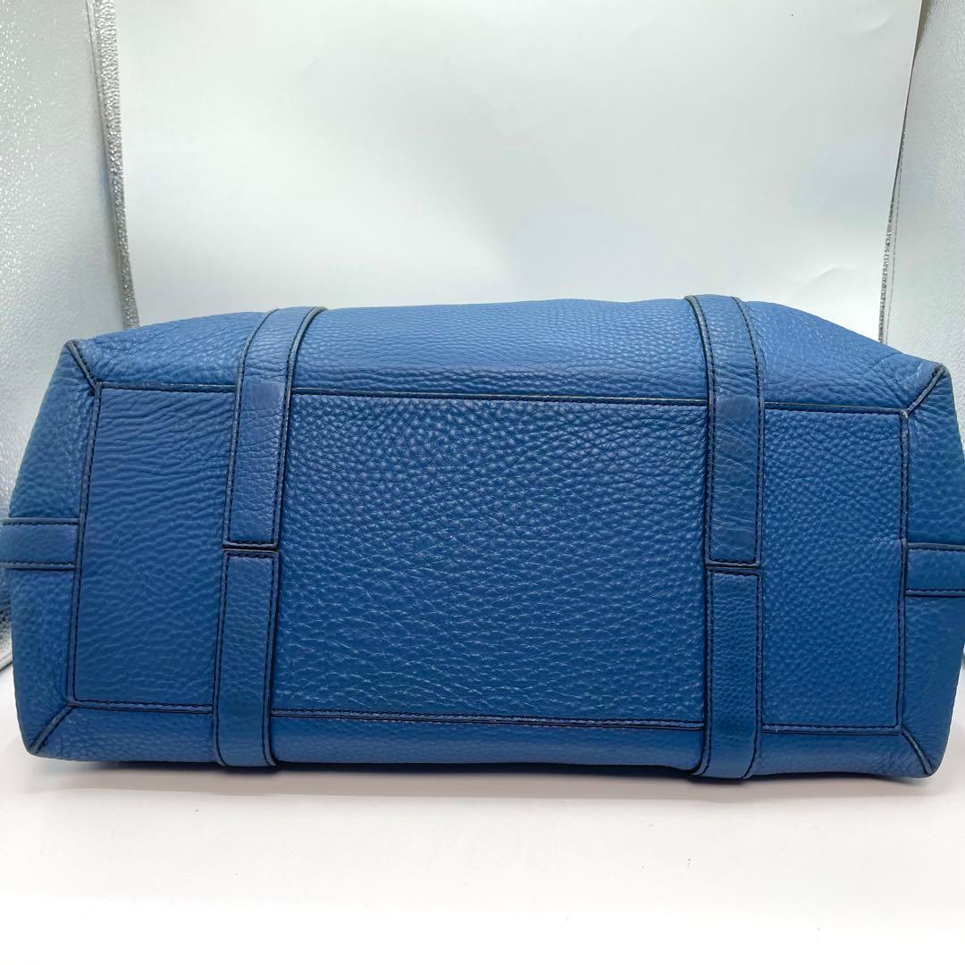 希少色！　コーチ　ビジネスバッグ　メンズ　トートバッグ　大容量　ブルー