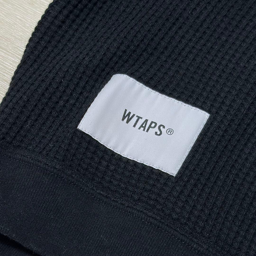 24AW WTAPS WAFFLE / LS ワッフル カットソー Mサイズ 黒