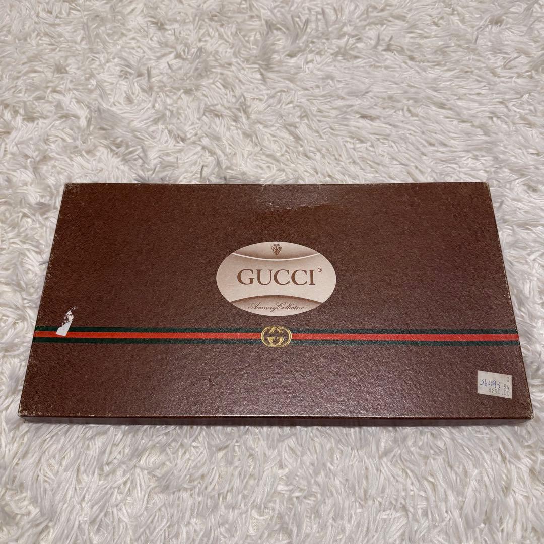 【箱付 美品】GUCCI マフラー ストール レディース シルク30% 濃緑
