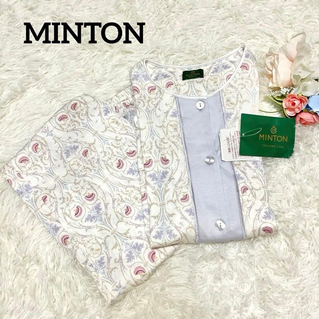 【未使用タグ付き✨】Wacoal MINTON 花柄 パジャマ L 日本製
