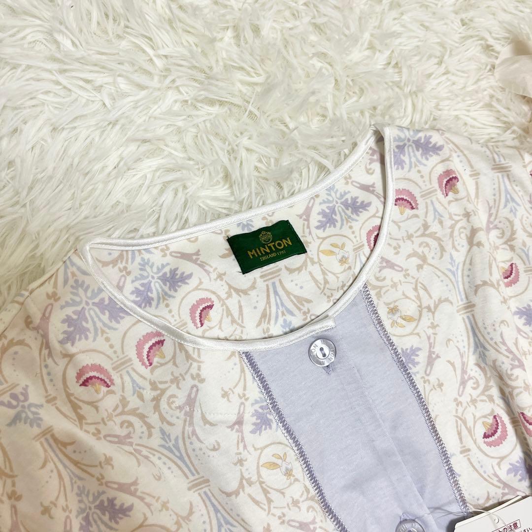 【未使用タグ付き✨】Wacoal MINTON 花柄 パジャマ L 日本製