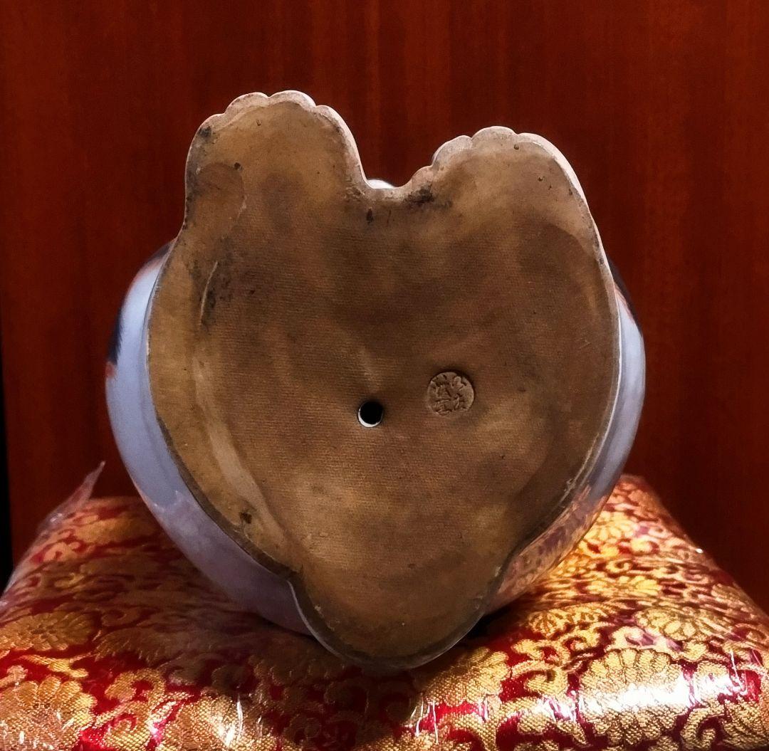 九谷焼 招き猫 三毛盛１０号 ３１センチ アンティーク 美品