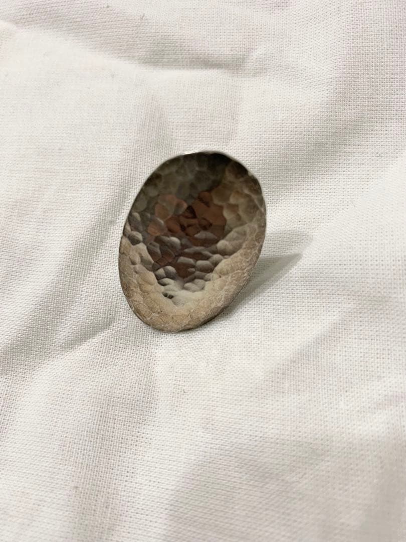 are you diffrent シルバー ハンマーフィニッシュ オーバルリング