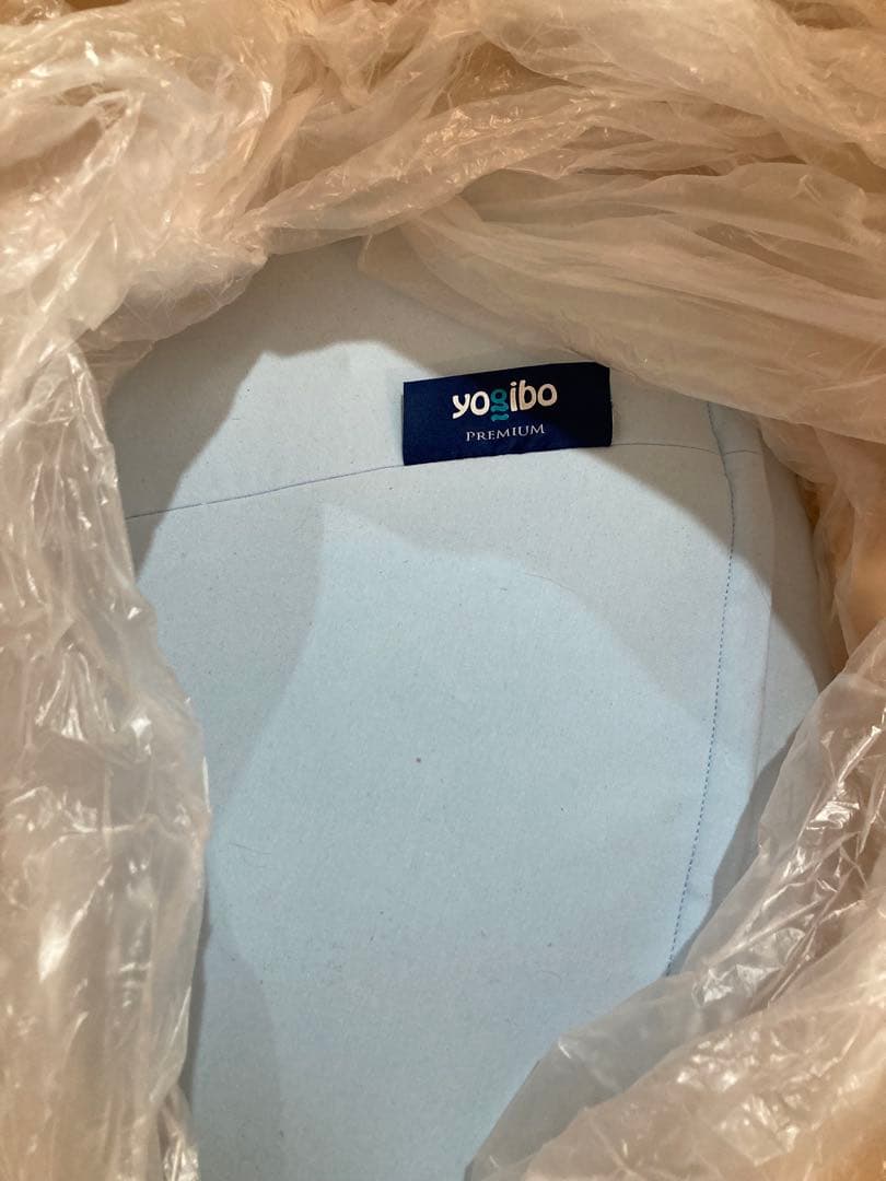 Yogibo Ghost Premium　水色 U字型 ビーズクッション