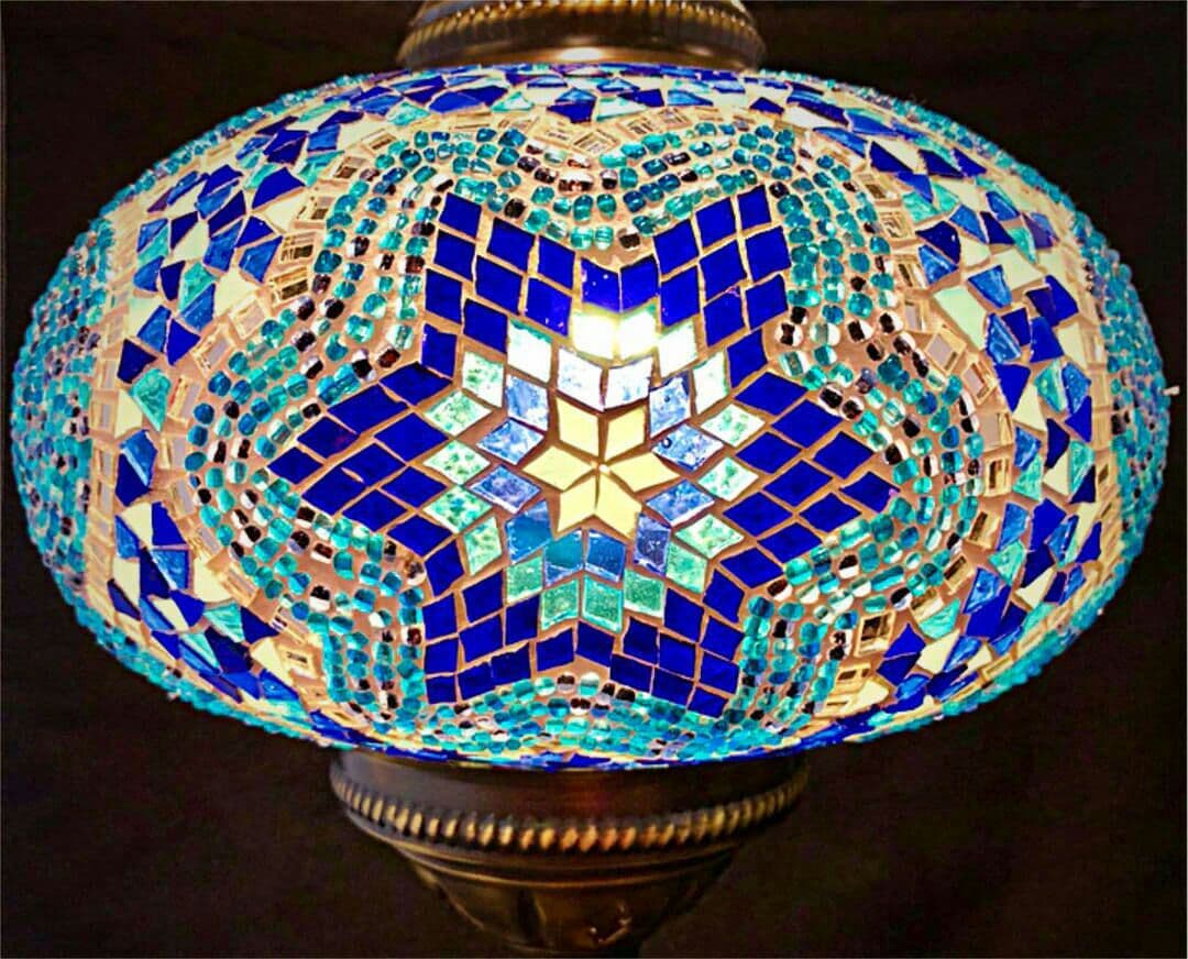 【30%OFF 期間限定セール 7/25まで】トルコランプ 大（ブルー）69