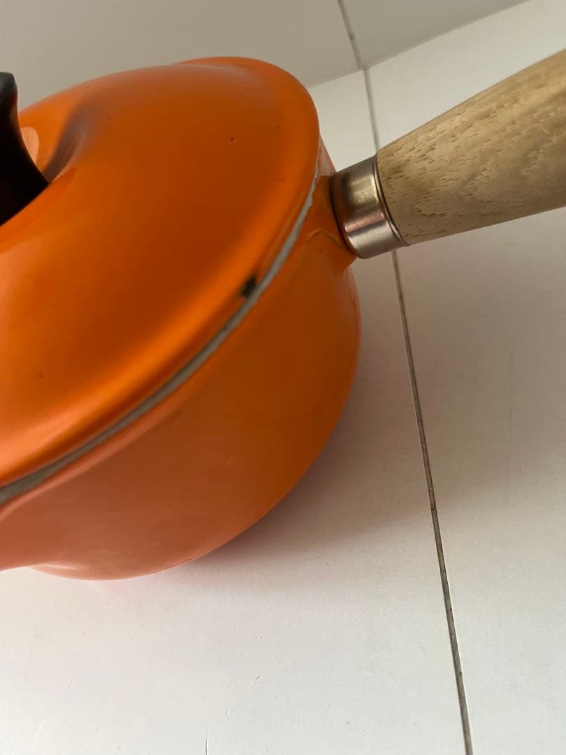 廃盤　ヴィンテージ ルクルーゼ　ソースパン　ミルクパン　14cm オレンジ