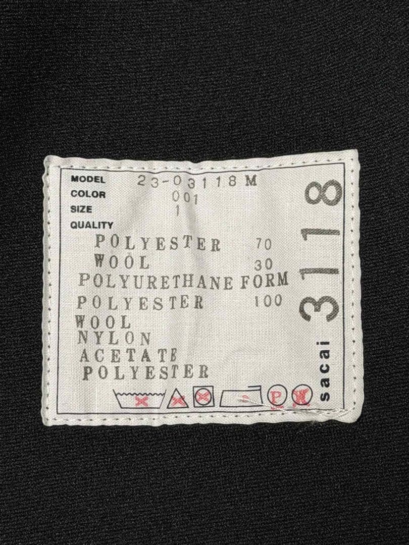 パ*ル様 sacai 23SS 23-03118M ボンディングブルゾンsize