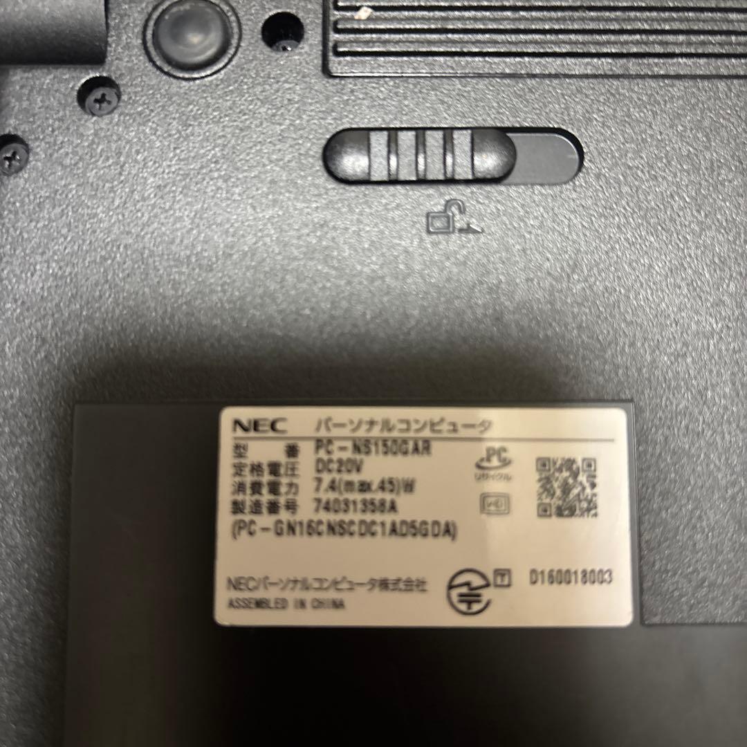 LAVIE ノートPC 赤色 本体 + マウス　一部難有り