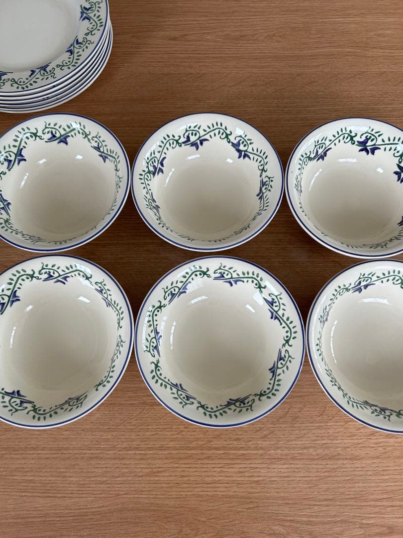 アフタヌーンティー　プレート6皿&ボウル6皿セット