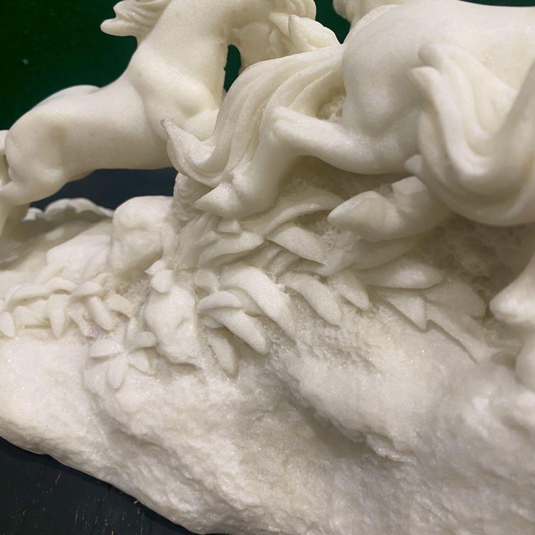 八馬 群像 重圧 置物 インテリア 昭和レトロ アンティーク 縁起物 風水