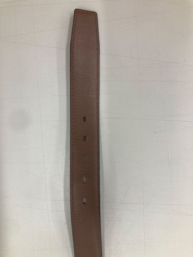 【極美品】PRAIRIE GINZA メンズベルト コードバン クロコ型押し 黒