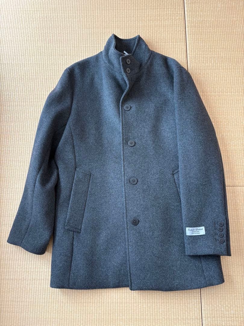 ナノユニバース スーパー140ウールコート メンズ