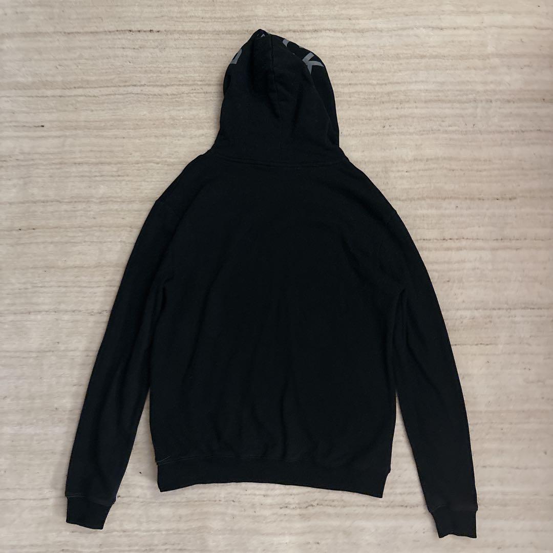 希少 BLVCK PARIS ロゴ刺繍 パーカー ブラックパリ 黒 S