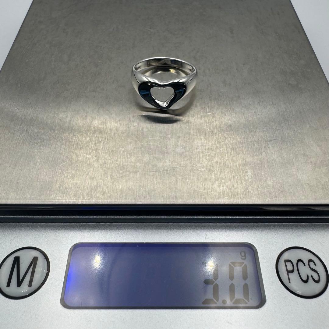 【TIFFANY&Co】鏡面仕上げ　エルサペレッティ　オープンハート リング