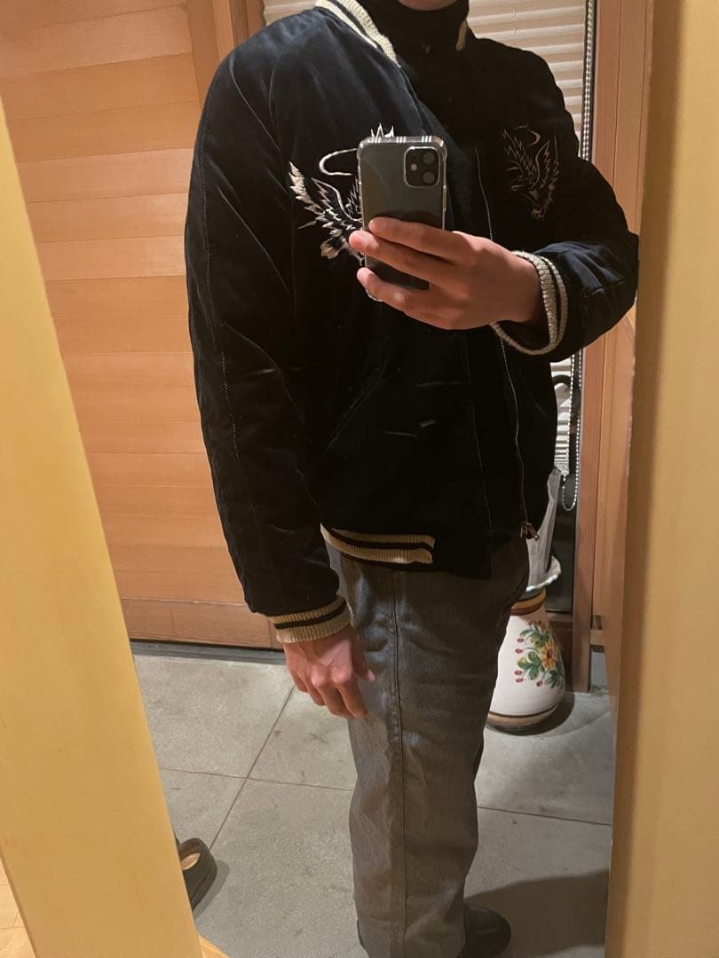 東洋　goldスカジャン　別珍　38