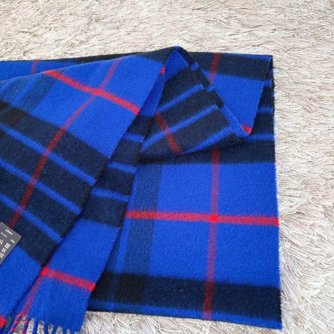 美品✨Johnstons of Elgin カシミヤ100% ストール チェック