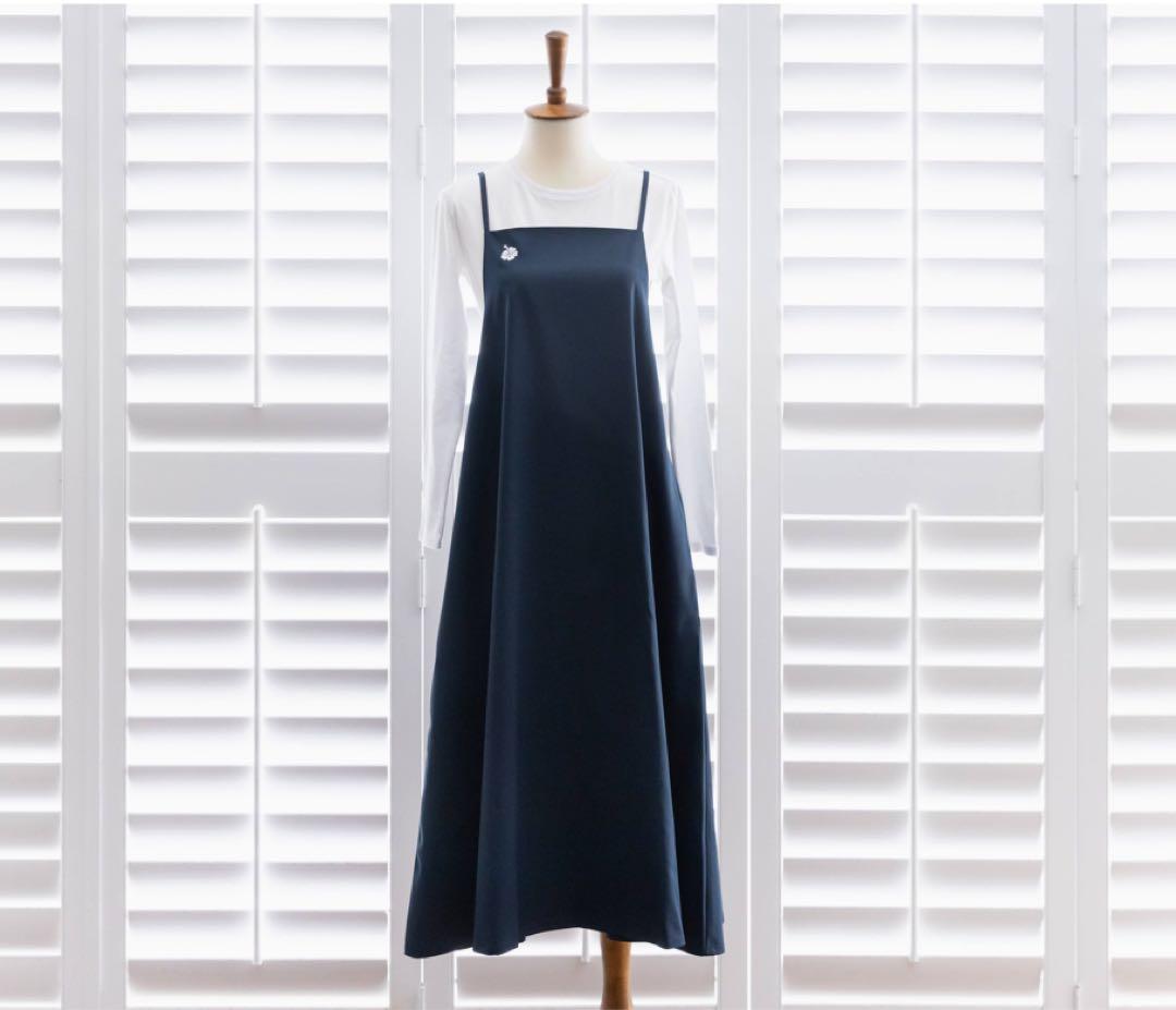 DEAN＆DELUCAハワイ★カカアコ店限定 ドレスエプロン紺色