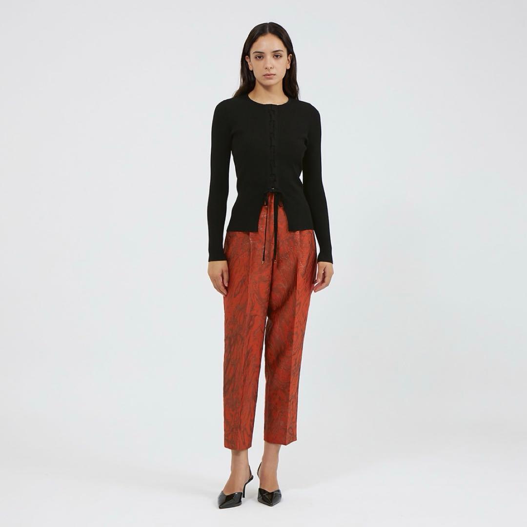 【新品】エポカ レースアップニット プルオーバー ブラック