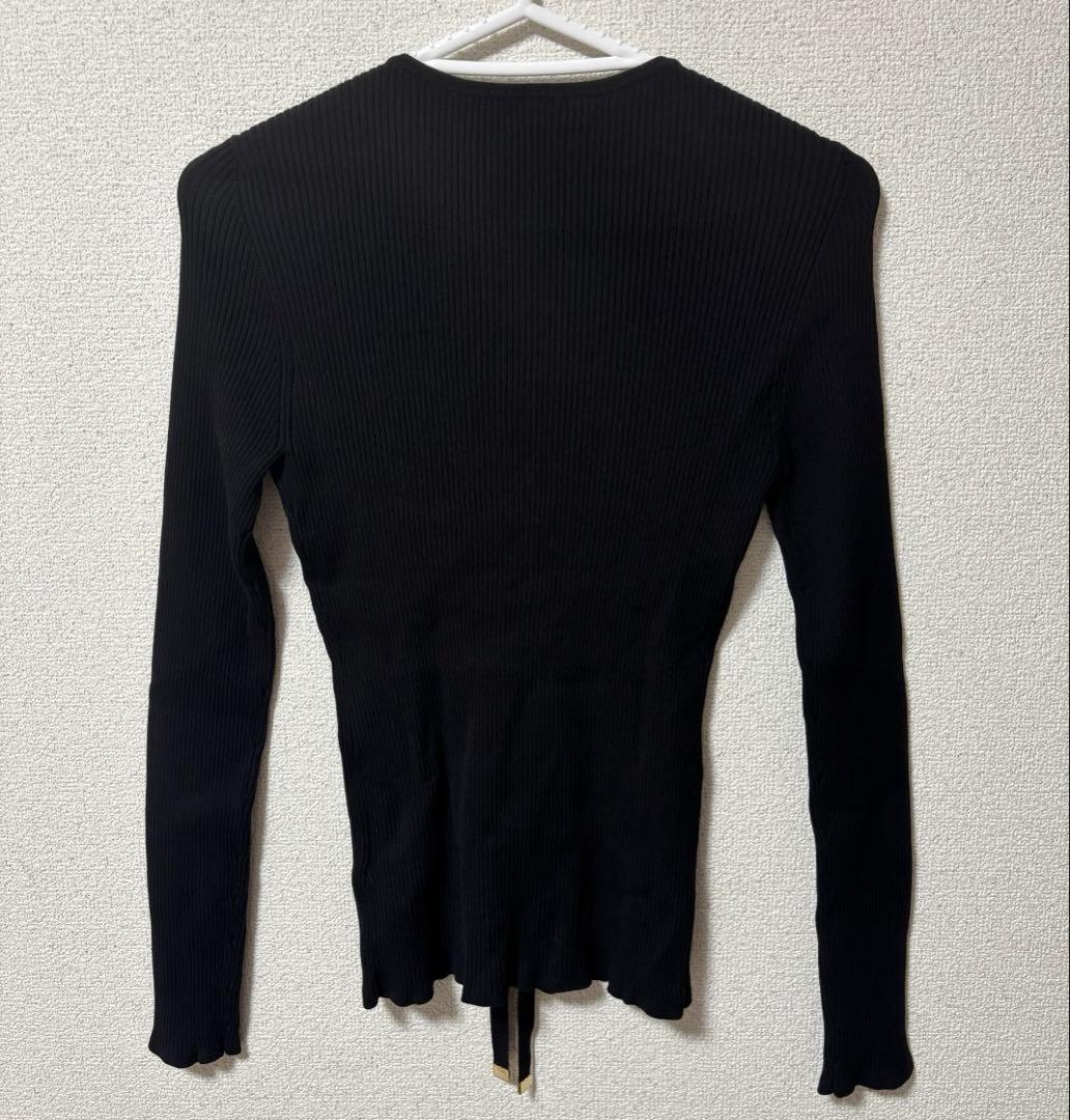 【新品】エポカ レースアップニット プルオーバー ブラック