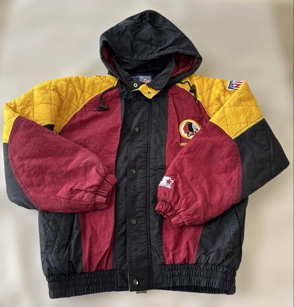 値下げ　NFL レッドスキンズ ナイロン　ジャンパー　ジャケット used