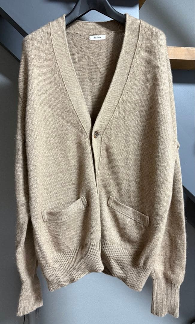 インテリム INTERIM カシミヤ カーディガン サイズ4