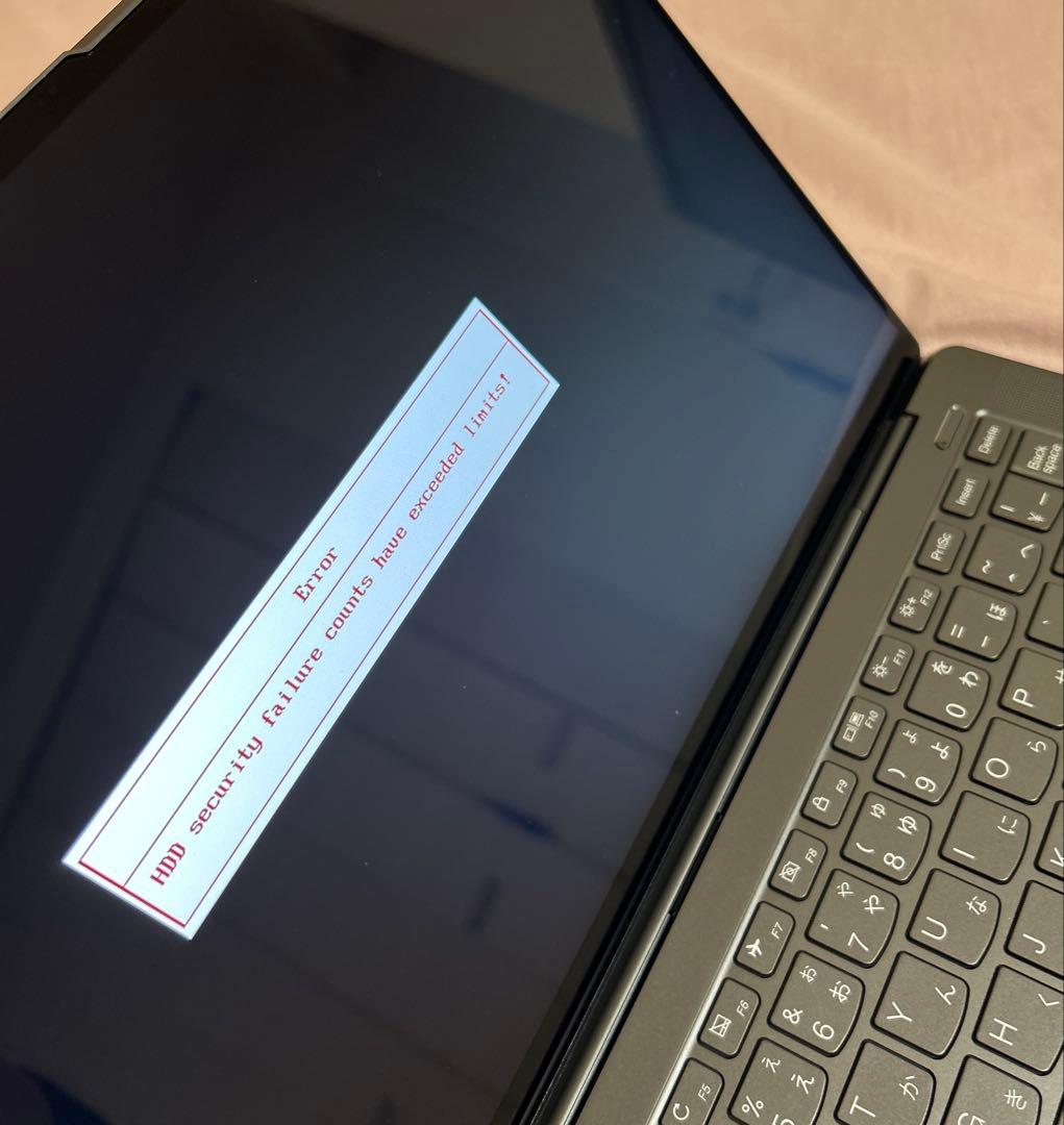 ジャンク品　Lenovo Yoga S940-14IIL HDDパスワードロック