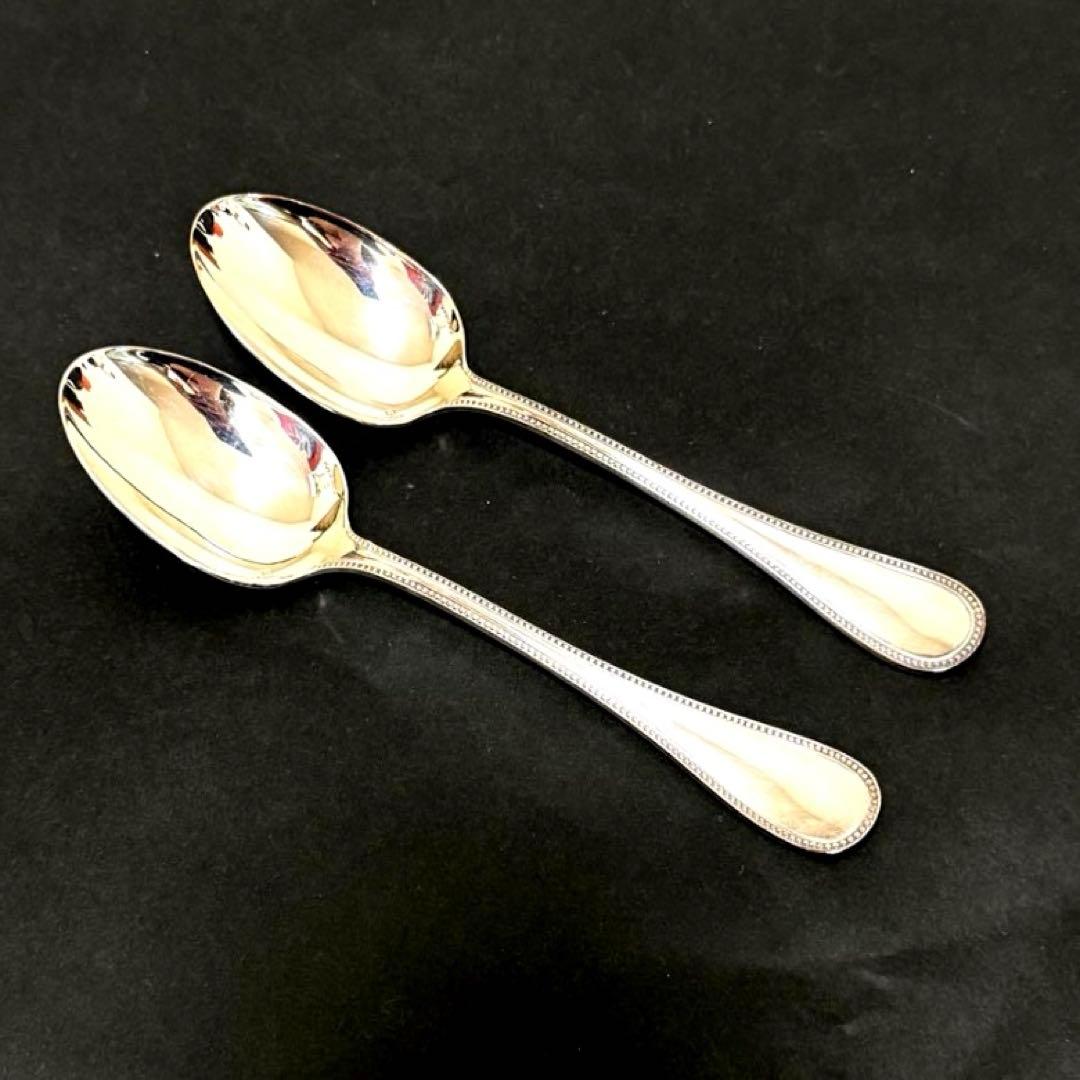 Christofle クリストフル パール スプーン 2点 BOX付ヴィンテージ