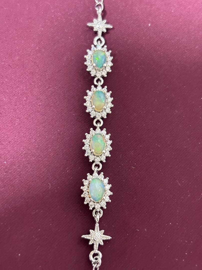 な*た様 大阪万博　オパールとクリスタルのブレスレット