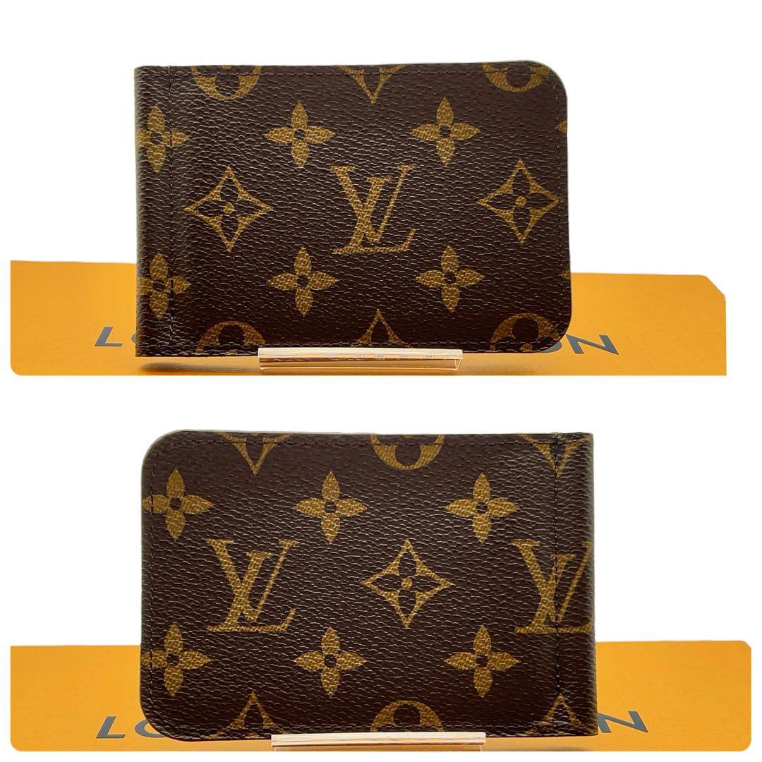 【新品級】ルイヴィトン モノグラム ポルトフォイユ パンス マネークリップ